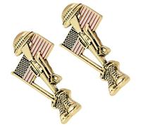 Broche de soldado vintage de metal resistente para hombre, accesorio armado perfecto para joyas temáticas de eventos temáticos, One Size, como se describe