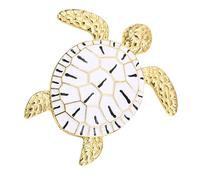 Broche de tortuga grabado detallado, joyería de aleación, regalo de recuerdo significativo, pin de solapa para ocasión profesional, talla única, como se describe