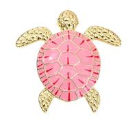 Broche de tortuga grabado detallado, joyería de aleación, regalo de recuerdo significativo, pin de solapa para ocasión profesional, talla única, como se describe