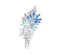 Broche de trigo de, acento de solapa en tono plateado para detalles de vestido, estilo de abrigo, ropa de fiesta y looks formales
