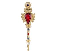 Broche de varita mágica retro con perlas Accesorios de joyería de para mujeres Ropa formal e informal Accesorio de broche de mística