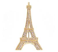Broche de vestir Diseño Torre con Pedrería, Corsage de Fantasía