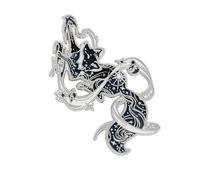 Broche de zorros con diseño estrellado brillante, resistente, ligero, a prueba de deslustre, accesorio cómodo de aleación, talla única, como se describe