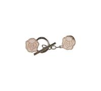 Broche decorativo con cierre de alfiler fijo para ropa, broche decorativo con lazo para ajustar, hebillas ajustadas, botón de cintura sin costura, As show, Acero aleado