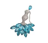 Broche decorativo con forma de con diamantes de imitación, decoración de pecho para abrigo, vestido, pieza de joyería versátil, Pin de solapa de fiesta de aleación de 5x7Cm