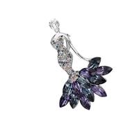 Broche decorativo con forma de con diamantes de imitación, decoración de pecho para abrigo, vestido, pieza de joyería versátil, Pin de solapa de fiesta de aleación de 5x7Cm