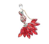 Broche decorativo con forma de con diamantes de imitación, decoración de pecho para abrigo, vestido, pieza de joyería versátil, Pin de solapa de fiesta de aleación de 5x7Cm