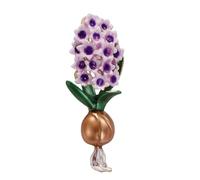 Broche decorativo de flores de lavanda, accesorios versátiles, materiales de aleación elegantes, pin de solapa para abrigos, vestidos, bolsos, accesorio de lavanda, talla única, como se describe