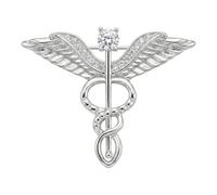 Broche decorativo de solapa, emblema con alas de en cobre para trajes de chaqueta de bufanda de cuello, broche de personal alado de sola pieza, Pin de solapa, accesorio de cuello de ropa