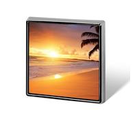 Broche decorativo para mochila con diseño de atardecer en la playa tropical. Broches decorativos para solapas de trajes y camisas. Insignias de moda para sombreros, mochilas, bolsos, chaquetas, camisa