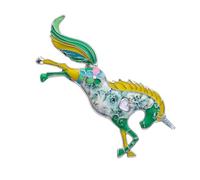 Broche del año del caballo 2026, Pin que simboliza la pureza, abalorio de fantasía Vintage, flor de pecho de aleación, gran regalo, abalorio diario, broche de caballo Retro