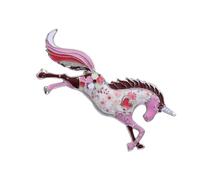 Broche del año del caballo 2026, Pin que simboliza la pureza, abalorio de fantasía Vintage, flor de pecho de aleación, gran regalo, abalorio diario, broche de caballo Retro