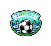 Broche deportivo de aleación de zinc estilo capitán de fútbol, clip de cintura, ajuste seguro, para fanáticos del Reino Unido, color verde, CZ3232-3, Hecho de aleación de zinc de larga duración con un