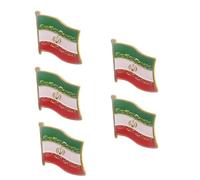 Broche detallado con bandera nacional iraní que se produce en múltiples procesos para mejorar la durabilidad del uso diplomático Reliquias de banderas coleccionables, Einheitsgröße, como se describe