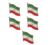 Broche detallado de la bandera del país de Irán que utiliza múltiples procesos de fabricación para una mayor durabilidad en uso diplomático, reliquias coleccionables de bandera, One Size, como se