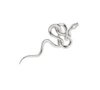 Broche dorado de serpiente que representa poder e inteligencia portátil para personas que aprecian piezas de joyería únicas, joyas de cultura de serpiente, talla única, como se describe