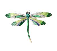 Broche Dragonfly - Clip para el pelo de libélula | Criatura Broche Broche de Insecto de Cristal | Broche Dragonfly | Joyas de escarabajo alado | Broche inspirado en la naturaleza para vacaciones