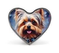 Broche elegante con forma de corazón para hombre, con diseño de niebla y sombras de Transilvania en ascenso, para corbata, insignia, joyería para mujer, accesorios para ropa y sombreros.