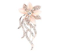 Broche elegante de aleación para mujer, para fiestas, banquetes, actividades comerciales, accesorio de joyería, Plástico