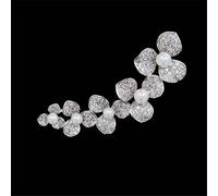 Broche Elegante de Camelia para Hombre y Mujer, Pin de Solapa para Traje, joyería de Oficina, Accesorio Brillante para Fiesta y Banquete