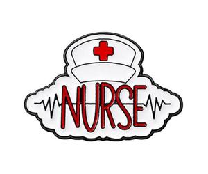 Broche Esmaltado De Aleación Pin De Ramillete Con Letras En Inglés Acento Para Trabajadores De Hospital Regalo De Médico Y Enfermera Creativa En Pecho