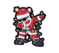 Broche esmaltado de dibujos animados de Papá Noel, joyería para amigos, familia, celebración festiva, accesorios festivos, One Size, como se describe