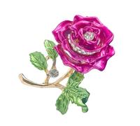 Broche Esmaltado De Rosas Aleación Resistente Pon La Solapa Flores Coloridas Para Mujeres Ropa Mochila Y Accesorios Sombrero La Solapa