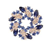 Broche Exquisite Leaf Ring Rhinestone Brooch Corsage Collar Pin Decorative Brooch Brooch Pins Sparkly Brooch Clothing Accessories(Type13)