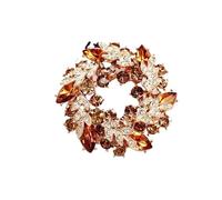 Broche Exquisite Leaf Ring Rhinestone Brooch Corsage Collar Pin Decorative Brooch Brooch Pins Sparkly Brooch Clothing Accessories(Type11)