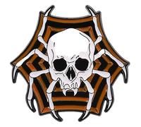 Broche fantasma esmalte rosa CD café araña corazón pin de solapa joyería, Klein, Metal no precioso