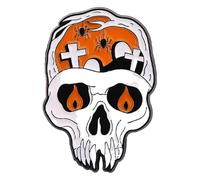 Broche fantasma esmalte rosa CD café araña corazón pin de solapa joyería, Klein, Metal no precioso