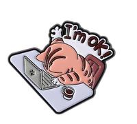 Broche felino juguetón para trajes casuales de aleación, accesorio de decoración de pecho para amantes de los animales, joyería felina de moda, talla única, como se describe