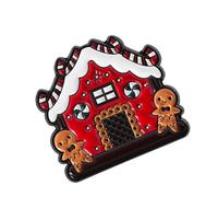 Broche festivo de gingersnap para gatito, ramillete, joyería de Navidad, amigo, familia, accesorio de vacaciones, lindo broche de galletas festivas, talla única, como se describe