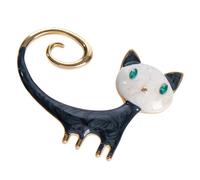 Broche Forma de Gato de Aleación para Suéter, Fiesta y Ropa | Diseño Caricaturesco Brillo Atrayente, Acabado Gota de Aceite, Detalle Lindo para Ceremonias y Festivales