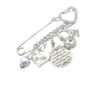 Broche galvanizado con dije que muestra el tema cultural, ideal para regalar y personalizar, broche unisex, One Size, como se describe