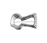Broche geométrico con diseños modernos en aleación de metal para trajes elegantes y accesorios de moda, pin de arte de línea, One Size, como se describe