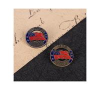 Broche geométrico creativo conmemorativo de la vacuna contra la COVID-19, unisex, de aleación, para todos los