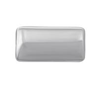 Broche geométrico rectangular para mujeres y hombres, pin de solapa minimalista de aleación de 4,4 cm, accesorio moderno para vestido, bufanda, regalo único y discreto, Medio, Metal, Sin piedra