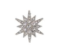 Broche hexagonal contemporáneo para armario profesional, accesorio de aleación de metal, diseño neutro de género, broche hexagonal seguro para hombres y mujeres, One Size, como se describe