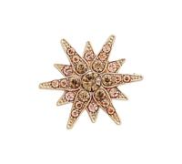 Broche hexagonal contemporáneo para armario profesional, accesorio de aleación de metal, diseño neutro de género, broche hexagonal seguro para hombres y mujeres, One Size, como se describe