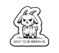 Broche humorístico de aleación de cabra, decoración fresca para chaquetas, mochilas, solapas, joyas de animales, accesorios, regalo de moda, broche de cabra como regalo