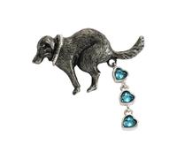 Broche humorístico para caca de perro, ligero y resistente, adorno ideal para añadir un toque de diversión a cualquier persona, Medium, Metal, No es una piedra preciosa