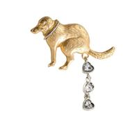 Broche humorístico para caca de perro, ligero y resistente, adorno ideal para añadir un toque de diversión a cualquier ocasión para iniciar conversaciones, talla única, como se describe