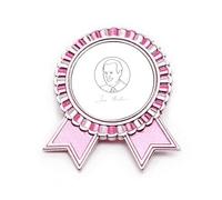 Broche individual del presidente de Estados Unidos Joseph Circle Breve Badge Pin Pink Winner Award Medal, Medium, Metal