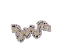 Broche inspirado en dibujos animados de primera calidad Kirsite Construction Collar Pin para mejorar estilos de larga duración, colección de pines de cita de moda