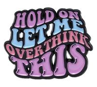 Broche inspirador de esmalte "Keep Going", Klein, Metal no precioso
