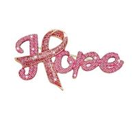 Broche inspirador para concienciación sobre el cáncer de mama, diseño de letras, broche de solapa, accesorio para uso diario, elegante pin de carcinoma de mama