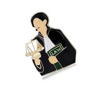 Broche Justice Inspire para jurídico profesional de aleación, ajuste cómodo, accesorio de moda ideal para abogados, simboliza la carrera, accesorio de moda, aleación de justicia, profesional para