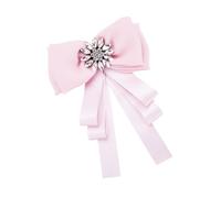 Broche Lazo de Alfiler de Pecho Moño, Pedrería y Aleación, Accesorio Decorativo para Banquet, Graduación y Joyas para Mujer