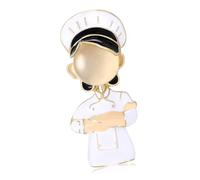 Broche ligero con de aleación de cocinero de dibujos animados, Pin para pecho, accesorio de diario y regalo, broche de dibujos animados